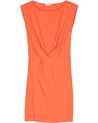 Patrizia Pepe Sleeveless Jersey Dress - Orange