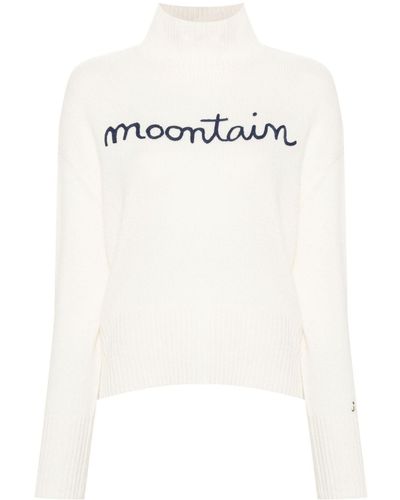 Rossignol Slogan-embroidered Knitted Sweater - White