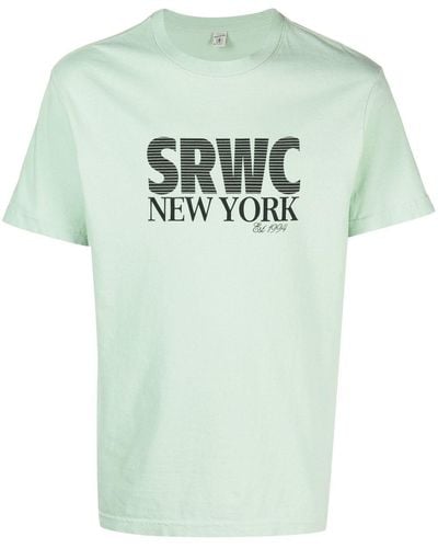 Sporty & Rich T-Shirt mit grafischem Print - Grün