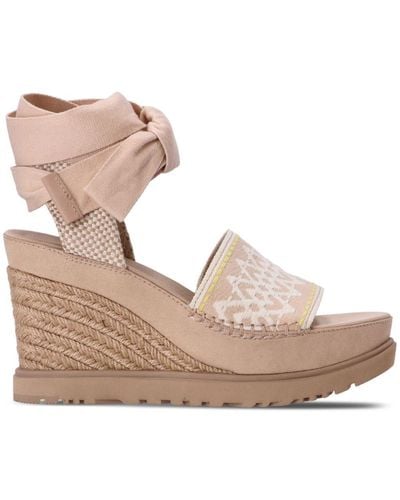 UGG Abbot Ankle Wrap 100mm Sandals - Pink