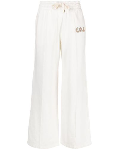 Casablancabrand Jeu De Tennis Cotton Track Pants - White