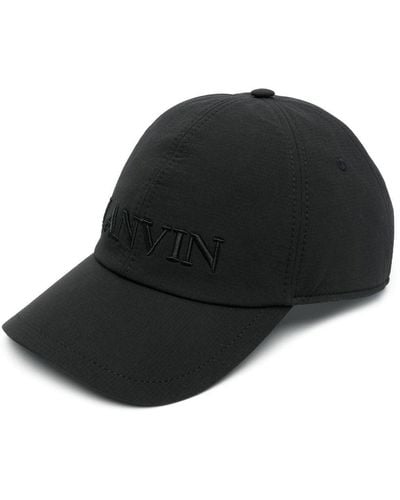 Lanvin Gorra con logo bordado - Negro