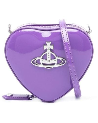 Vivienne Westwood Louise Heart Cross Body Bag - Purple