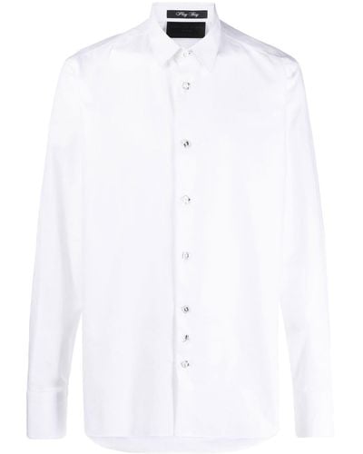Philipp Plein Camisa de manga larga - Blanco