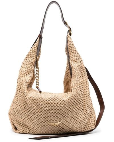 Zadig & Voltaire Large Cecilia Woven Bag - Natural