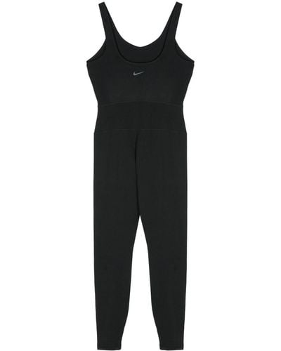 Nike Swoosh-print Jumpsuit - Black