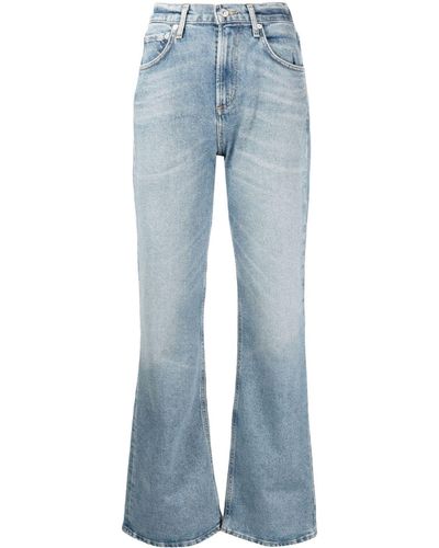 Citizens of Humanity Vidia High-waisted Flared Jeans - Blue