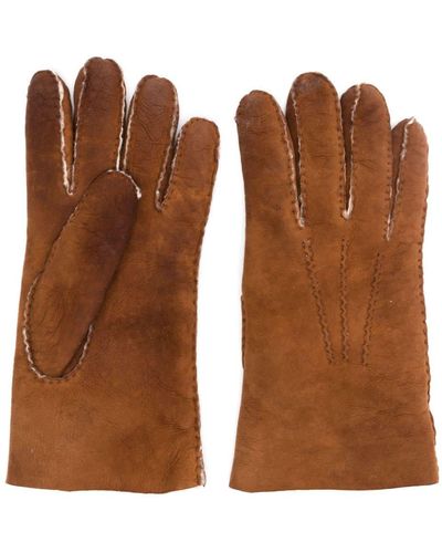 Eleventy Handschuhe aus Schafsleder - Braun