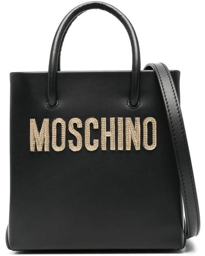 Moschino Logo-lettering Mini Bag - Black