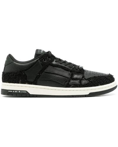 Amiri Skel Bouclé Sneakers - Black