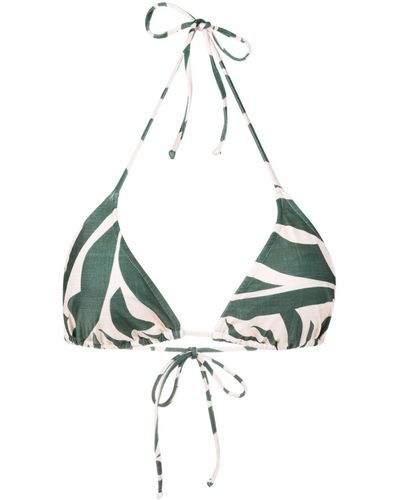 Lygia & Nanny Hanna Triangle-cup Bikini Top - Green