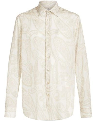 Etro Hemd mit Paisleymuster - Weiß