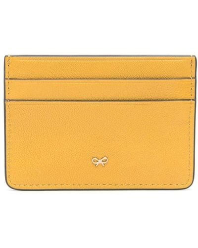 Anya Hindmarch Eye-detailed Leather Wallet - Yellow