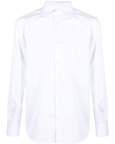 BOGGI Long-sleeve Stretch-cotton Shirt - White