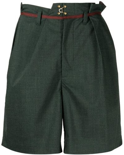 Kolor Pantalones cortos con corte holgado - Verde