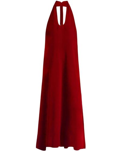 Proenza Schouler Ember Halterneck Maxi Dress - Red