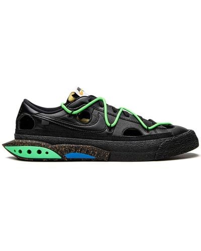 NIKE X OFF-WHITE Zapatillas bajas Blazer "Black/Electro Green" de Nike - Negro
