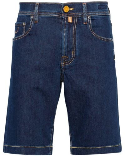 Jacob Cohen Short en jean à coupe skinny - Bleu