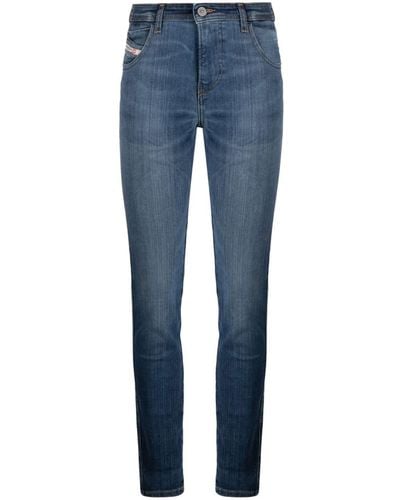 DIESEL Mid-rise Skinny Jeans - Blue