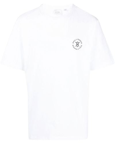 Daily Paper T-shirt en coton à logo imprimé - Blanc