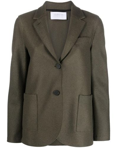 Harris Wharf London Single-breasted Wool Jacket - Green