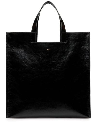 Bally Easy Leather Tote Bag - Black