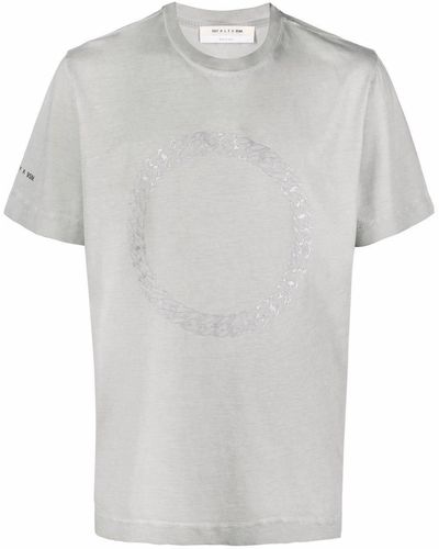 1017 ALYX 9SM Graphic-print Cotton T-shirt - Gray