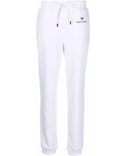 Chiara Ferragni Logo-print joggers - White