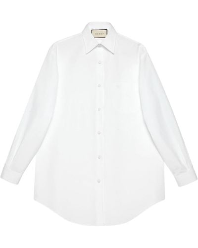 Gucci グッチ オーバーサイズ シャツ - ホワイト