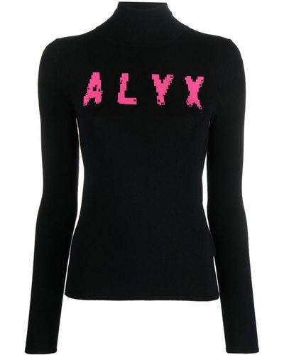 1017 ALYX 9SM Logo Intarsia-knit Jumper - Black