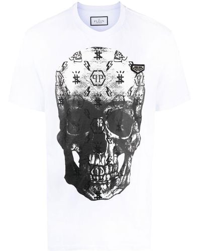 Philipp Plein Skull-print Short-sleeve T-shirt - White