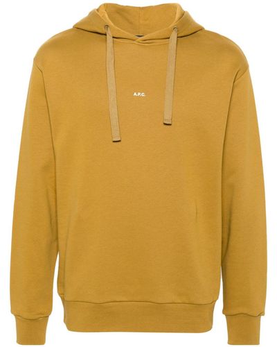 A.P.C. Larry Cotton Hoodie - Yellow