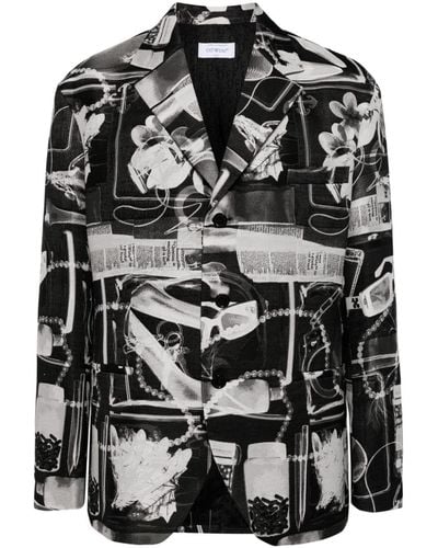 Off-White c/o Virgil Abloh X-ray print blazer - Nero