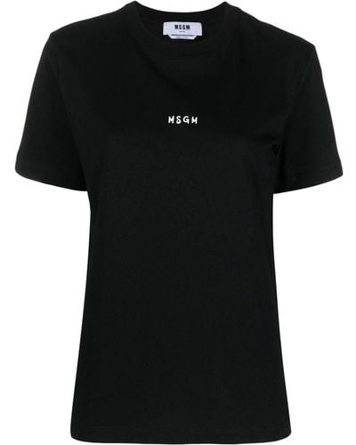 MSGM Logo-print T-shirt - Black