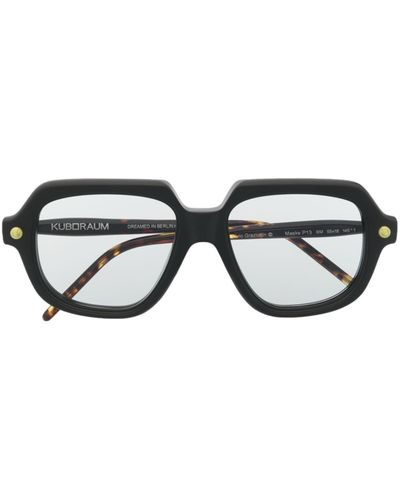 Kuboraum P13 Square-frame Sunglasses - Black