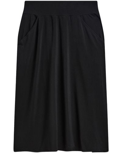 agnès b. High-waisted Midi Skirt - Black