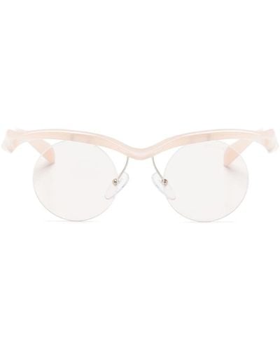 Prada Runway Round-frame Sunglasses - White