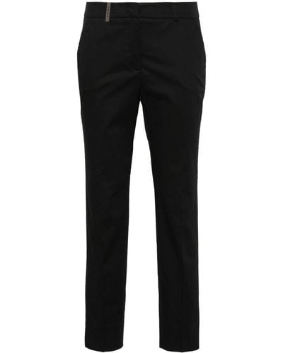 Peserico Regular Trousers - Black