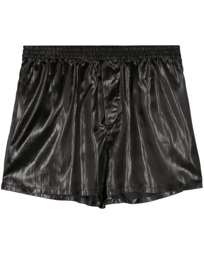 SAPIO Elasticated-waist Shorts - Black