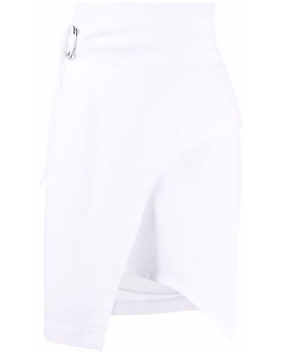 IRO Asymmetric Wrap Skirt - White