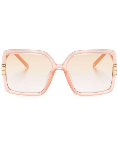 Tory Burch Eleonor Oversize-frame Sunglasses - Pink