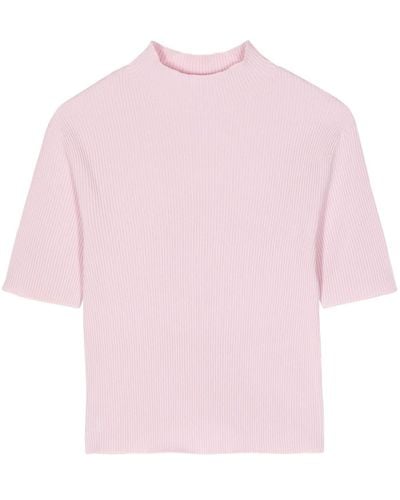 CFCL Knitted Ribbed T-shirt - Pink