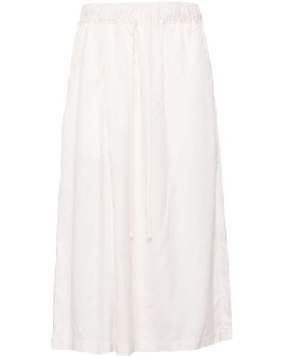 Julius Cropped Wide-leg Trousers - White