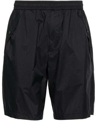 Moncler Logo-appliqué Bermuda Shorts - Black