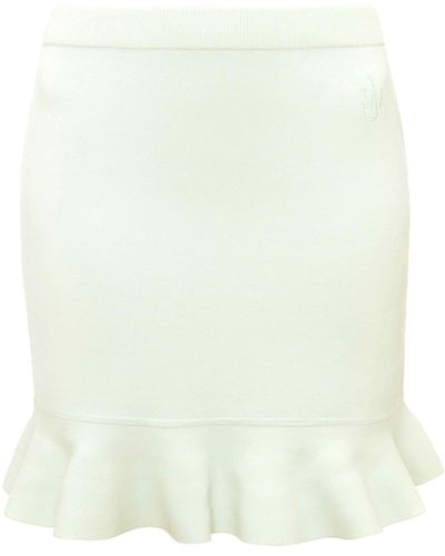 JW Anderson Ruffle-detail High-waist Skirt - White
