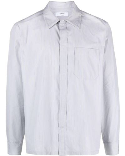 Theory Striped Button-up Shirt - White