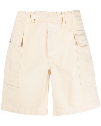 sunflower Cargo-pocket Cotton Shorts - Natural