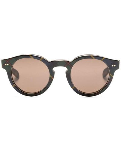 Polo Ralph Lauren Runde Sonnenbrille mit Print-Mix - Natur
