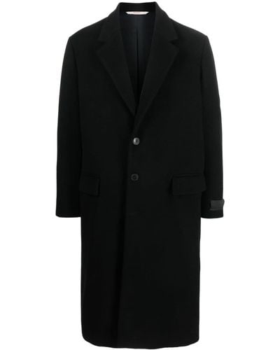 Valentino Garavani Single-breasted Wool-blend Coat - Black