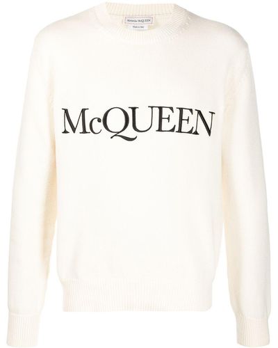 Alexander McQueen アレキサンダー・マックイーン ロゴ セーター - ナチュラル
